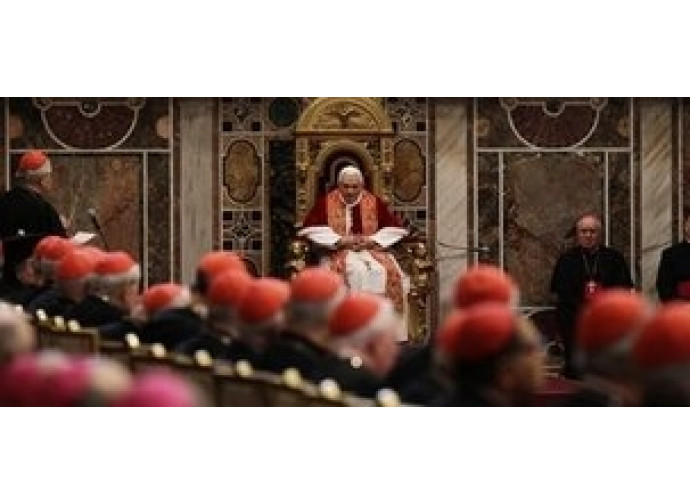 il papa alla curia romana il papa alla curia romana
